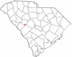 Location of Ridge Spring, South Carolina