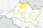 Location of district in province