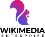Wikimedia Enterprise logo with text: WIKIMEDIA ENTERPRISE